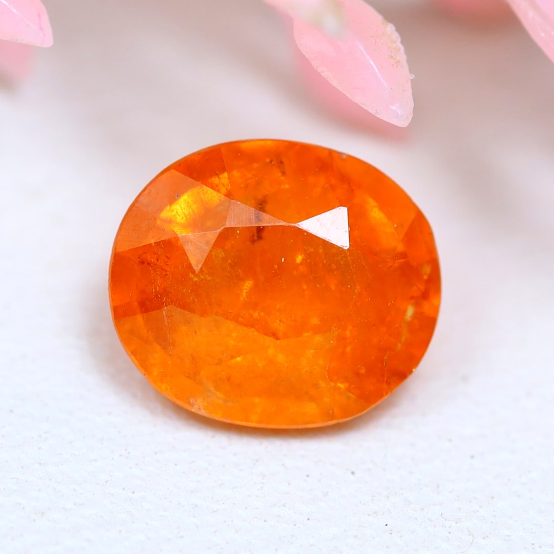 1.50Ct Natural Fanta Orange Spessartite Garnet Oval Faceted for Jewelry Making: Ksmith Jewels Global Welcome to our auction house, today auction brought to you by Ksmith Jewels Global based in Penang, Malaysia specialize in all kinds of opal and color gemstone both in manufacturi