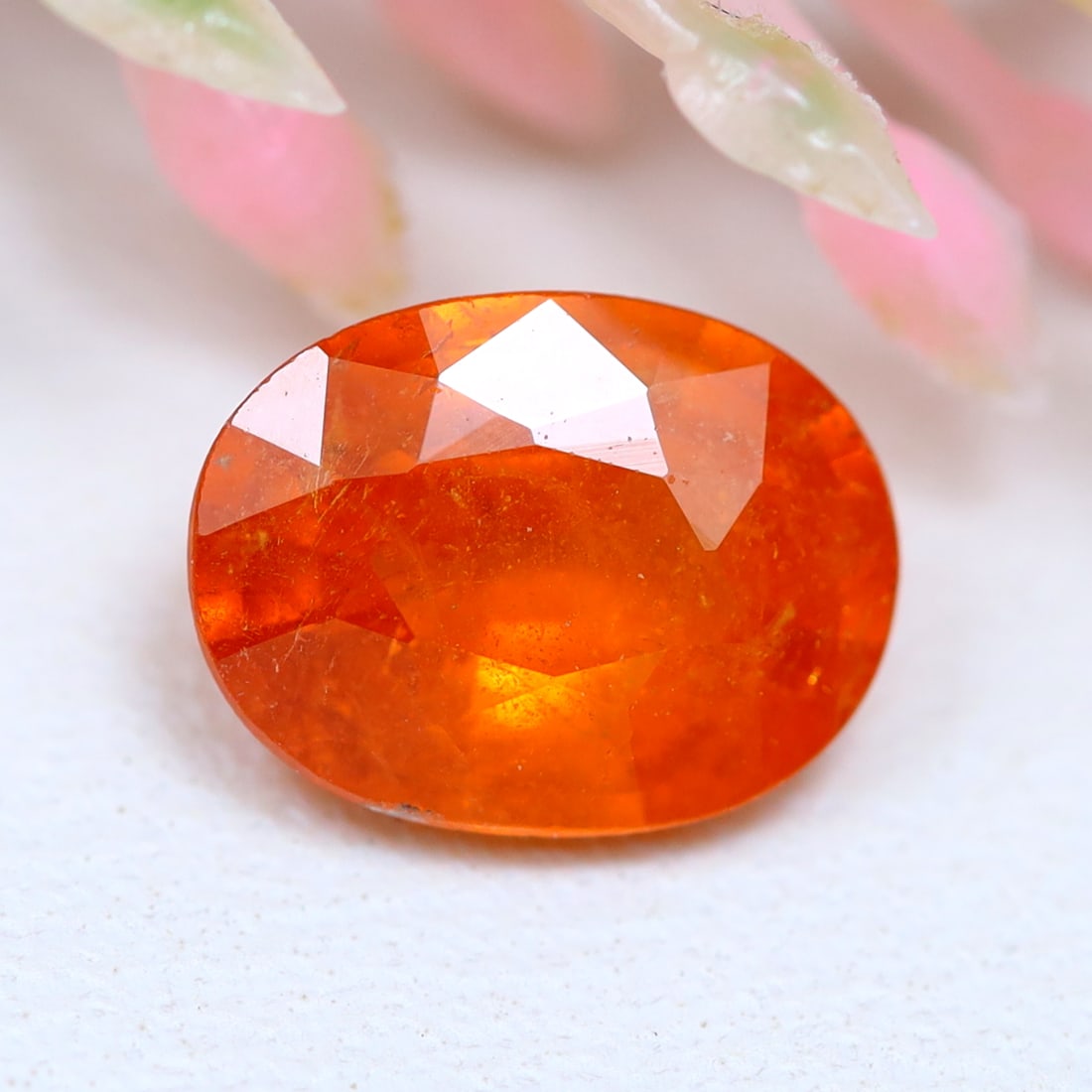 1.47Ct Natural Fanta Orange Spessartite Garnet Oval Faceted for Jewelry Making: Ksmith Jewels Global Welcome to our auction house, today auction brought to you by Ksmith Jewels Global based in Penang, Malaysia specialize in all kinds of opal and color gemstone both in manufacturi