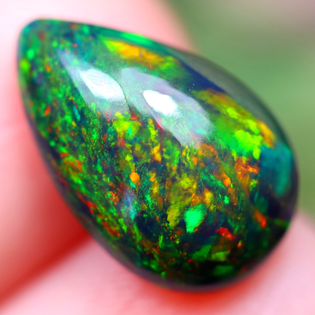 2.36Ct Natural Ethiopian Welo Smoked Opal - Ethiopian Opal - Pear Cabochon: Ksmith Jewels Global Welcome to our auction house, today auction brought to you by Ksmith Jewels Global based in Penang, Malaysia specialize in all kinds of opal and color gemstone both in manufacturi