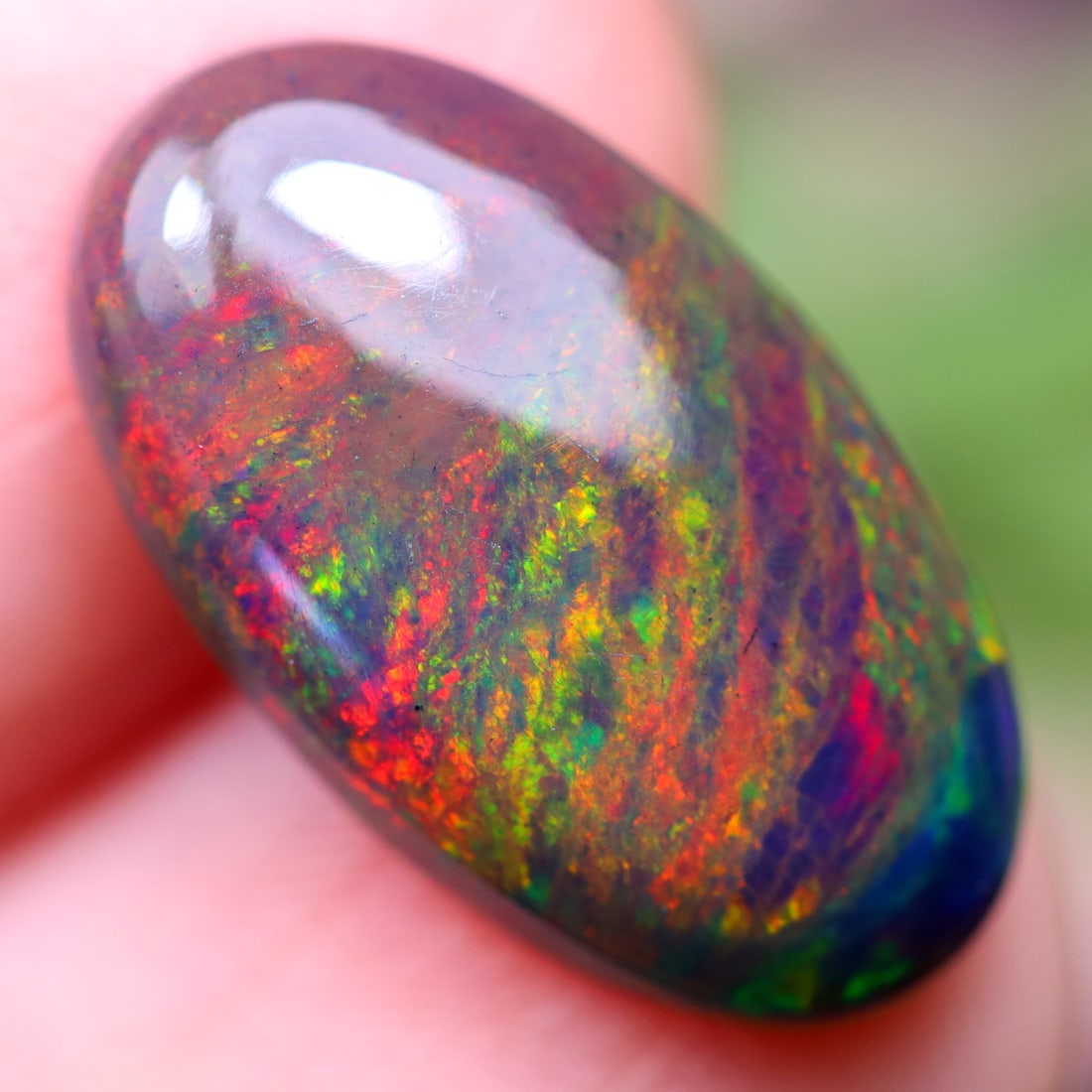 2.58Ct Natural Ethiopian Welo Smoked Opal - Ethiopian Opal - Oval Cabochon: Ksmith Jewels Global Welcome to our auction house, today auction brought to you by Ksmith Jewels Global based in Penang, Malaysia specialize in all kinds of opal and color gemstone both in manufacturi