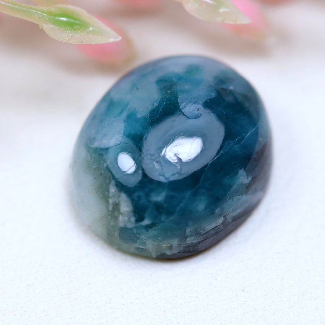 4.81Cts Natural Unheated Bluish Green Grandidierite Africa Oval Cabochon: Ksmith Jewels Global Welcome to our auction house, today auction brought to you by Ksmith Jewels Global based in Penang, Malaysia specialize in all kinds of opal and color gemstone both in manufacturi