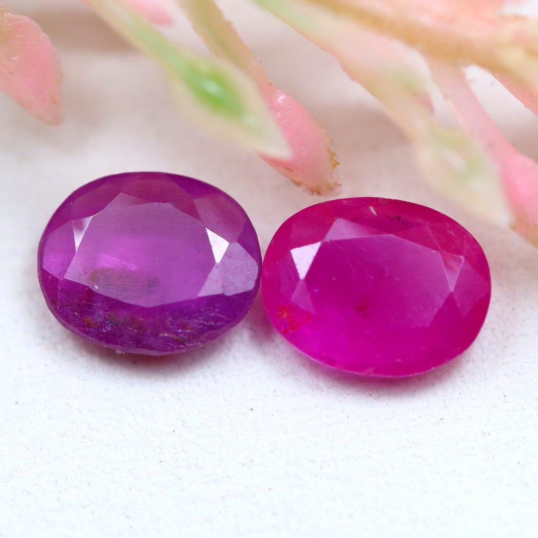 1.80Ct Natural Untreated Fine Ruby in Pair Afghanistan Gemstone (1 of 2)