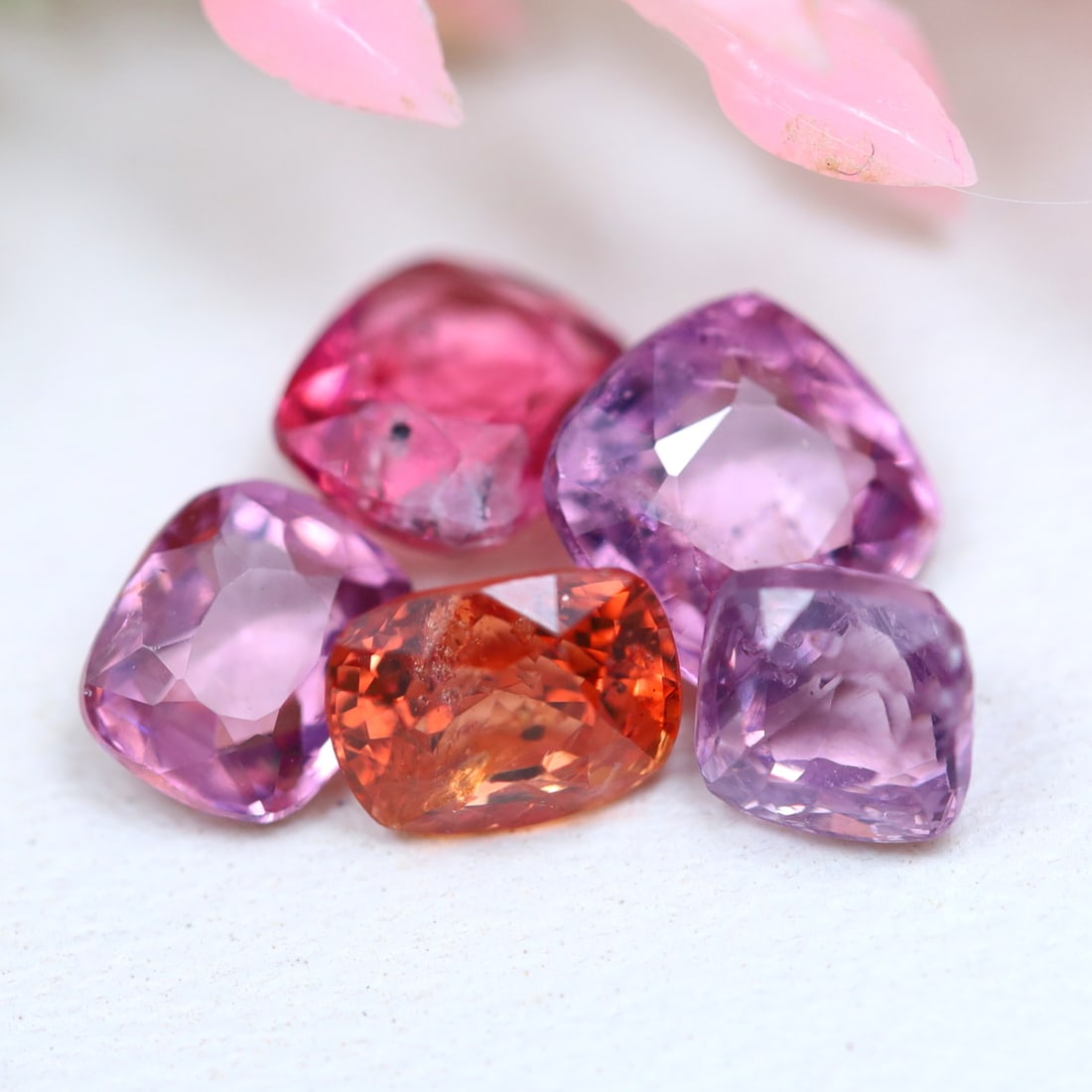 3.01Ct Natural Multi Color Cushion Burmese Spinel in Lot (1 of 2)