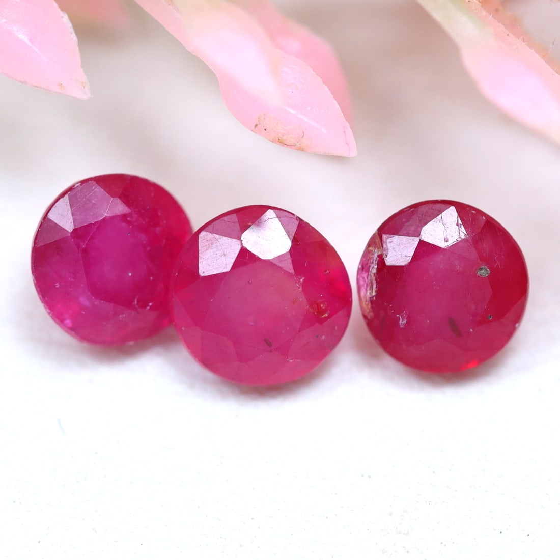2.15Ct Natural Mozambique Pink Ruby Faceted Lots (1 of 2)