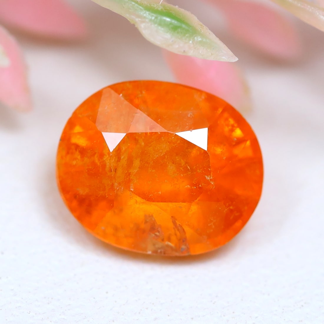 1.93Ct Natural Fanta Orange Spessartite Garnet Oval Faceted for Jewelry Making: Ksmith Jewels Global Welcome to our auction house, today auction brought to you by Ksmith Jewels Global based in Penang, Malaysia specialize in all kinds of opal and color gemstone both in manufacturi