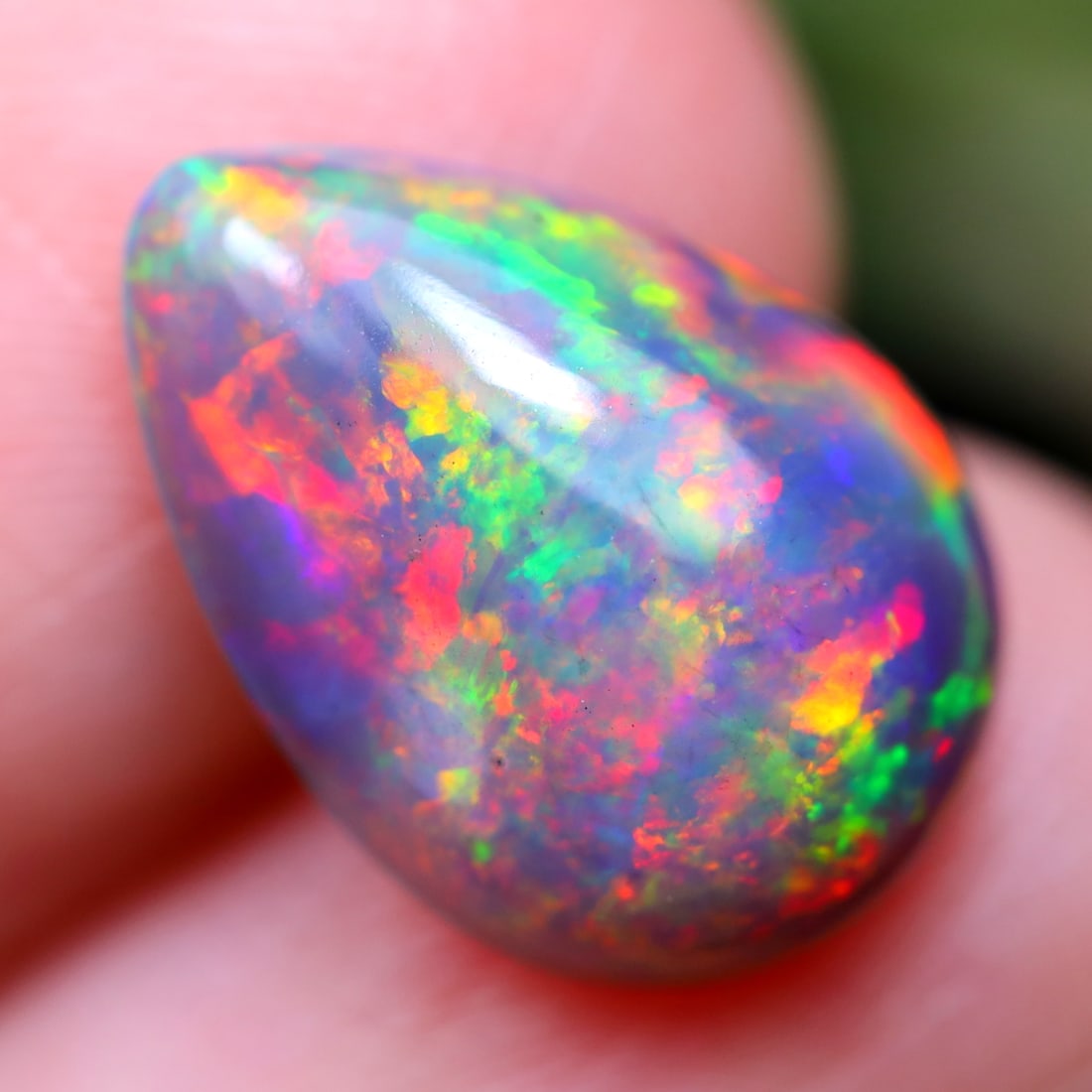 1.94Ct Natural Ethiopian Welo Smoked Opal - Ethiopian Opal - Pear Cabochon: Ksmith Jewels Global Welcome to our auction house, today auction brought to you by Ksmith Jewels Global based in Penang, Malaysia specialize in all kinds of opal and color gemstone both in manufacturi
