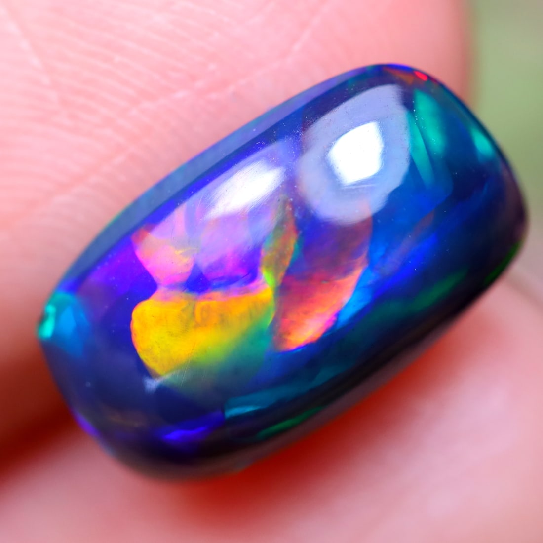 1.51Ct Natural Ethiopian Welo Smoked Opal - Ethiopian Opal - Oval Cabochon: Ksmith Jewels Global Welcome to our auction house, today auction brought to you by Ksmith Jewels Global based in Penang, Malaysia specialize in all kinds of opal and color gemstone both in manufacturi