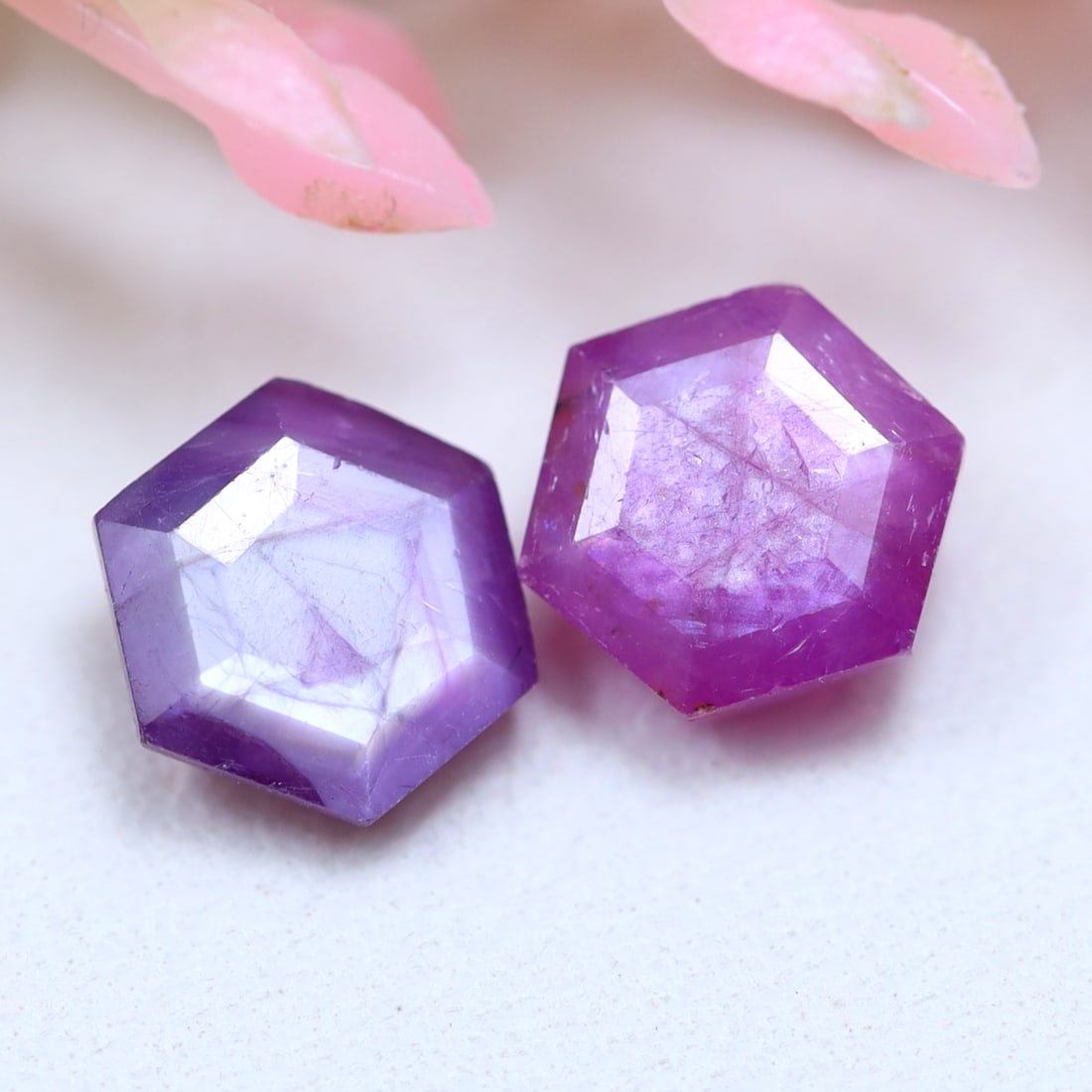 2.92Ct Natural Pinkish Silk Ruby Fancy Cut Gemstone Pair: Ksmith Jewels Global Welcome to our auction house, today auction brought to you by Ksmith Jewels Global based in Penang, Malaysia specialize in all kinds of opal and color gemstone both in manufacturi