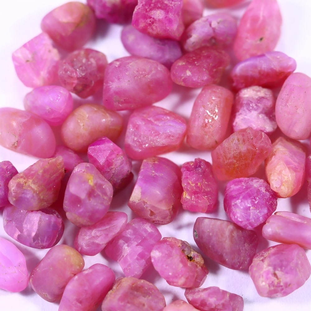 69Ct Raw Ruby Freeform Set - Rough Specimen (1 of 2)