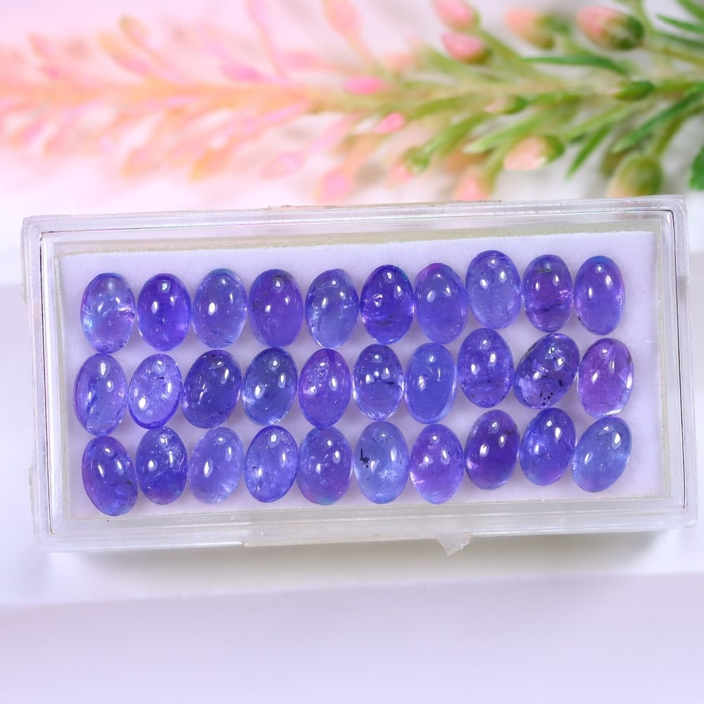 20.11Ct Tanzanite Set - Oval Cabochon: Ksmith Jewels Global Welcome to our auction house, today auction brought to you by Ksmith Jewels Global based in Penang, Malaysia specialize in all kinds of opal and color gemstone both in manufacturi