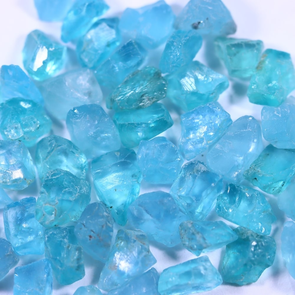 70Ct Raw Paraiba Blue Apatite Freeform Set - Rough Specimen: Ksmith Jewels Global Welcome to our auction house, today auction brought to you by Ksmith Jewels Global based in Penang, Malaysia specialize in all kinds of opal and color gemstone both in manufacturi