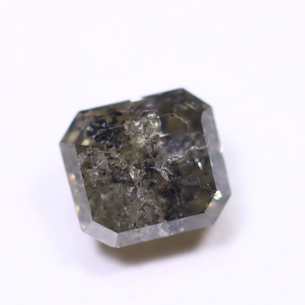 0.91ct Salt and Pepper Diamond 5.4x4.9mm - Natural Diamond, Loose Diamond: Ksmith Jewels Global Welcome to our auction house, today auction brought to you by Ksmith Jewels Global based in Penang, Malaysia specialize in all kinds of opal, diamond and color gemstone both in ma
