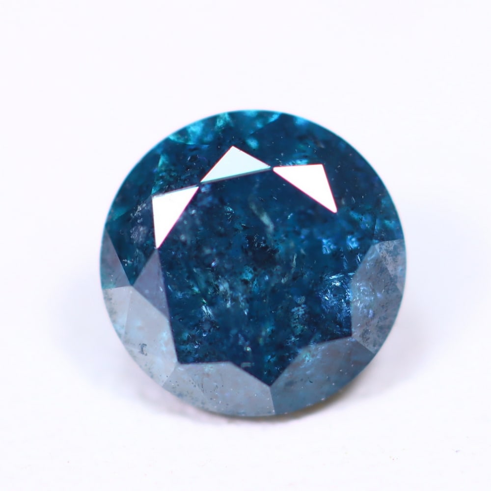 0.73ct Peacock Blue Diamond 5.6mm - Natural Diamond, Loose Diamond: Ksmith Jewels Global Welcome to our auction house, today auction brought to you by Ksmith Jewels Global based in Penang, Malaysia specialize in all kinds of opal, diamond and color gemstone both in ma