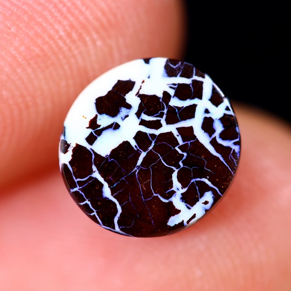 2.01Ct Koroit Boulder Opal Polished - Australian Opal - Round Cabochon (1 of 4)