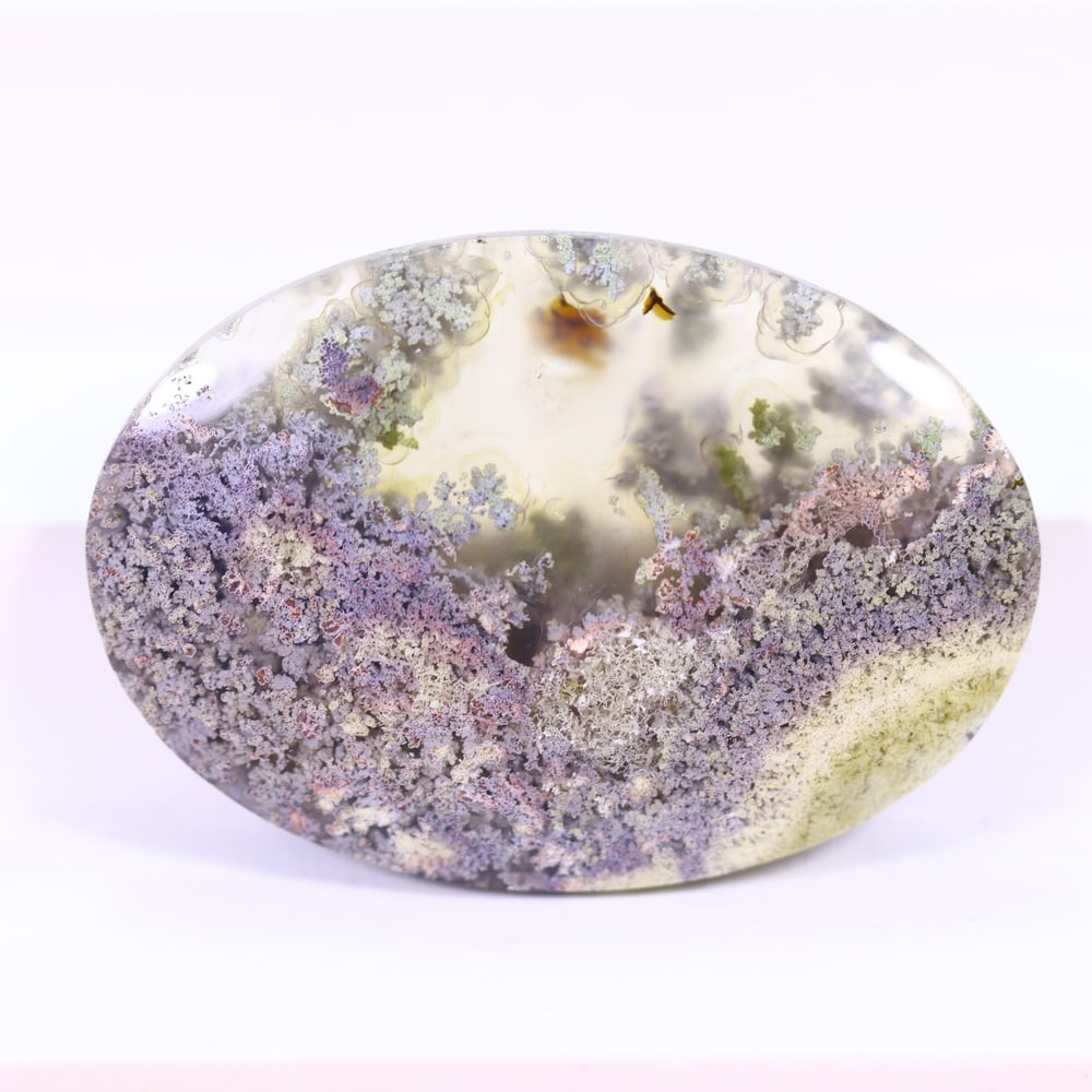 55.30Ct Moss Agate Cabochon - Polished - 41x29mm approx (1 of 3)