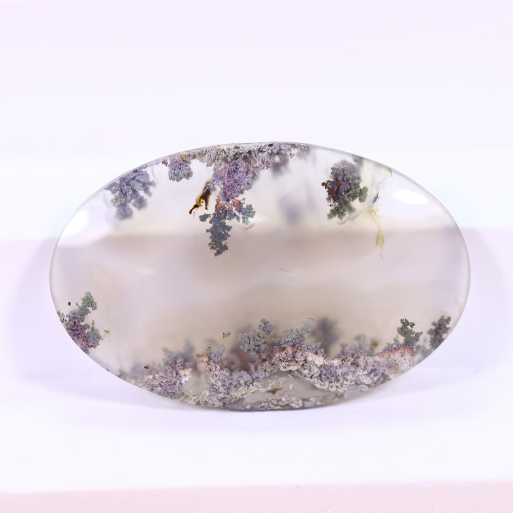 38.12Ct Moss Agate Cabochon - Polished - 37x24mm approx (1 of 3)