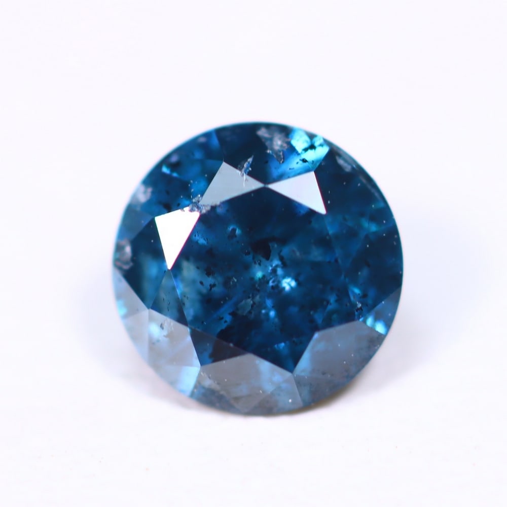 0.51ct Peacock Blue Diamond 5.2mm - Natural Diamond, Loose Diamond: Ksmith Jewels Global Welcome to our auction house, today auction brought to you by Ksmith Jewels Global based in Penang, Malaysia specialize in all kinds of opal, diamond and color gemstone both in ma