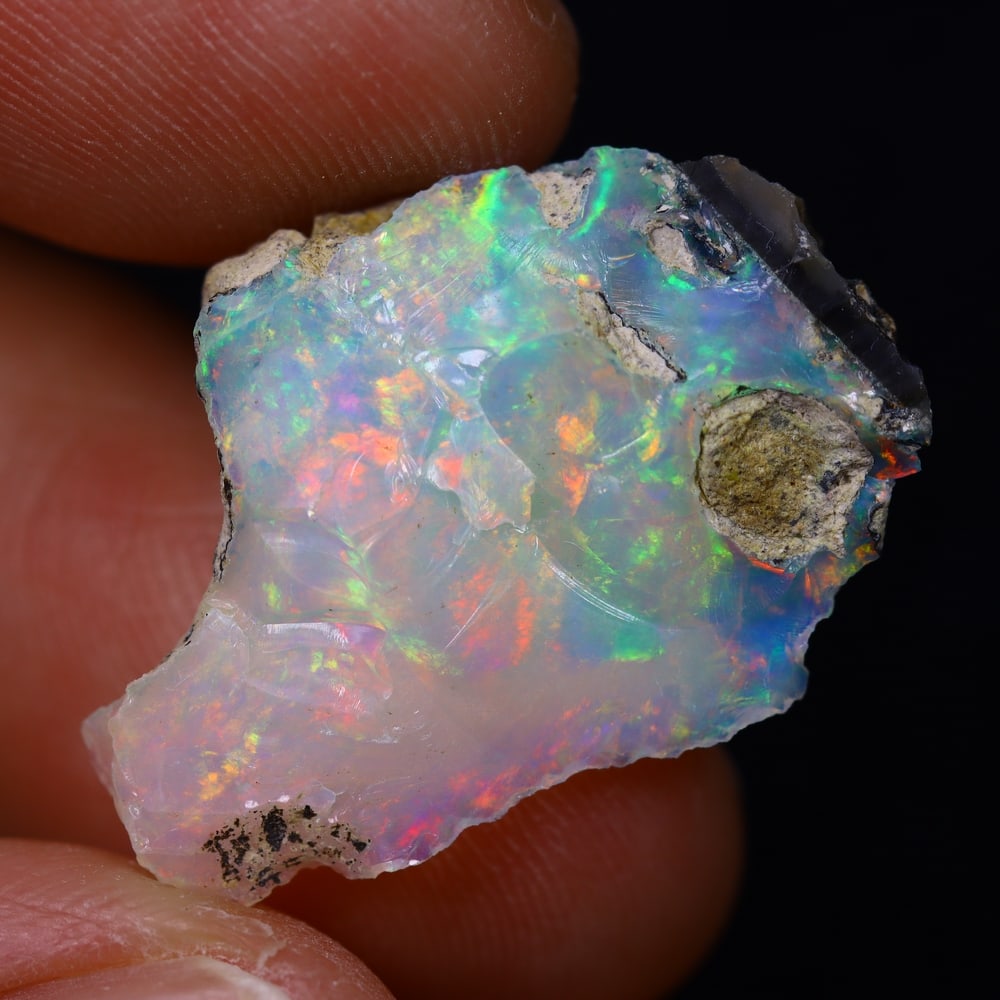 7.7Ct Rough Opal Specimen - Ethiopian Opal - Mineral Rough: Ksmith Jewels Global Welcome to our auction house, today auction brought to you by Ksmith Jewels Global based in Penang, Malaysia specialize in all kinds of opal and color gemstone both in manufacturi