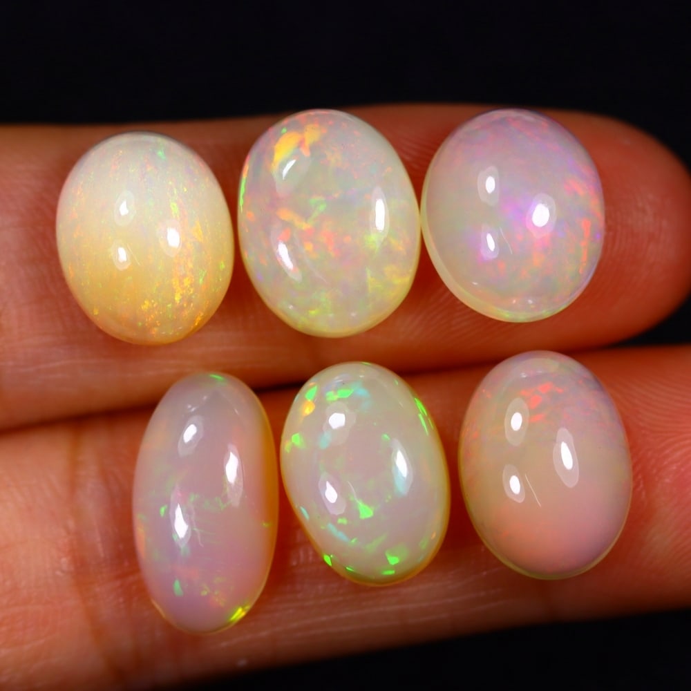 20.87Ct Group of 6 Welo Opal Polished - Ethiopian Opal: Ksmith Jewels Global Welcome to our auction house, today auction brought to you by Ksmith Jewels Global based in Penang, Malaysia specialize in all kinds of opal and color gemstone both in manufacturi