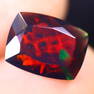 3.15Ct Welo Black Opal Polished - Ethiopian Opal - Rectangle Faceted