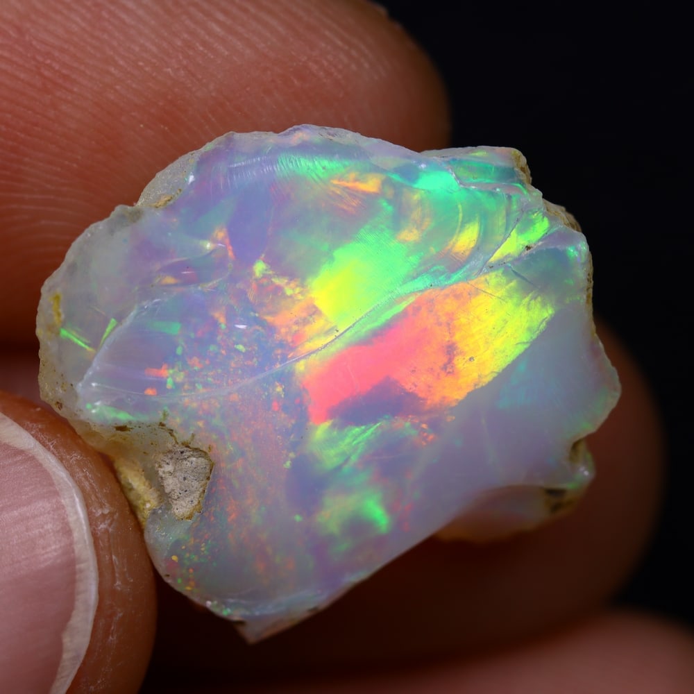 7.9Ct Rough Opal Specimen - Ethiopian Opal - Mineral Rough: Ksmith Jewels Global Welcome to our auction house, today auction brought to you by Ksmith Jewels Global based in Penang, Malaysia specialize in all kinds of opal and color gemstone both in manufacturi
