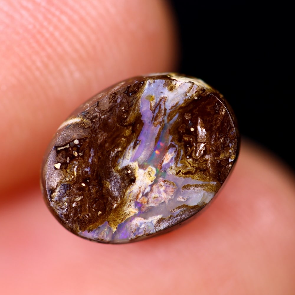 2.39Ct Koroit Boulder Opal Polished - Australian Opal - Oval Cabochon (1 of 4)