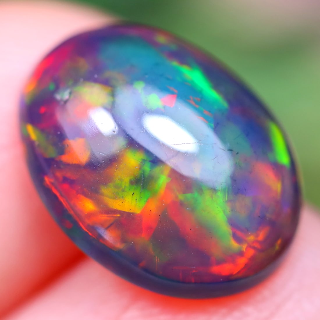 2.43Ct Natural Ethiopian Welo Smoked Opal - Ethiopian Opal - Oval Cabochon: Ksmith Jewels Global Welcome to our auction house, today auction brought to you by Ksmith Jewels Global based in Penang, Malaysia specialize in all kinds of opal and color gemstone both in manufacturi
