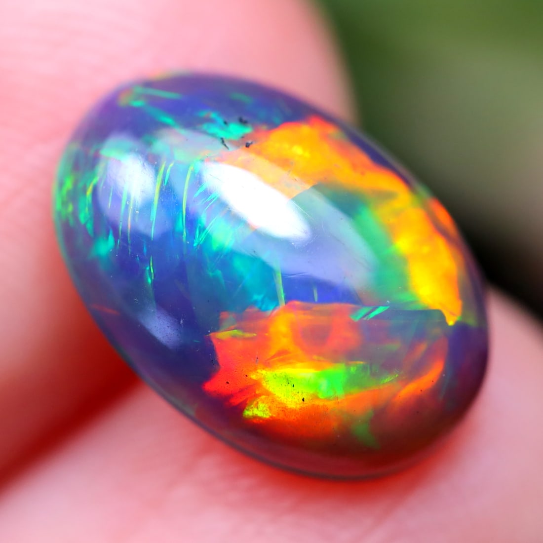 1.50Ct Natural Ethiopian Welo Smoked Opal - Ethiopian Opal - Oval Cabochon: Ksmith Jewels Global Welcome to our auction house, today auction brought to you by Ksmith Jewels Global based in Penang, Malaysia specialize in all kinds of opal and color gemstone both in manufacturi