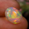 3.48Ct Welo Opal - Ethiopian Opal - Oval Cabochon