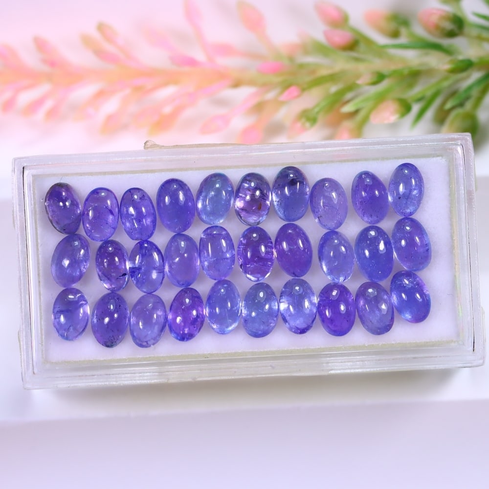 18.44Ct Tanzanite Set - Oval Cabochon: Ksmith Jewels Global Welcome to our auction house, today auction brought to you by Ksmith Jewels Global based in Penang, Malaysia specialize in all kinds of opal and color gemstone both in manufacturi