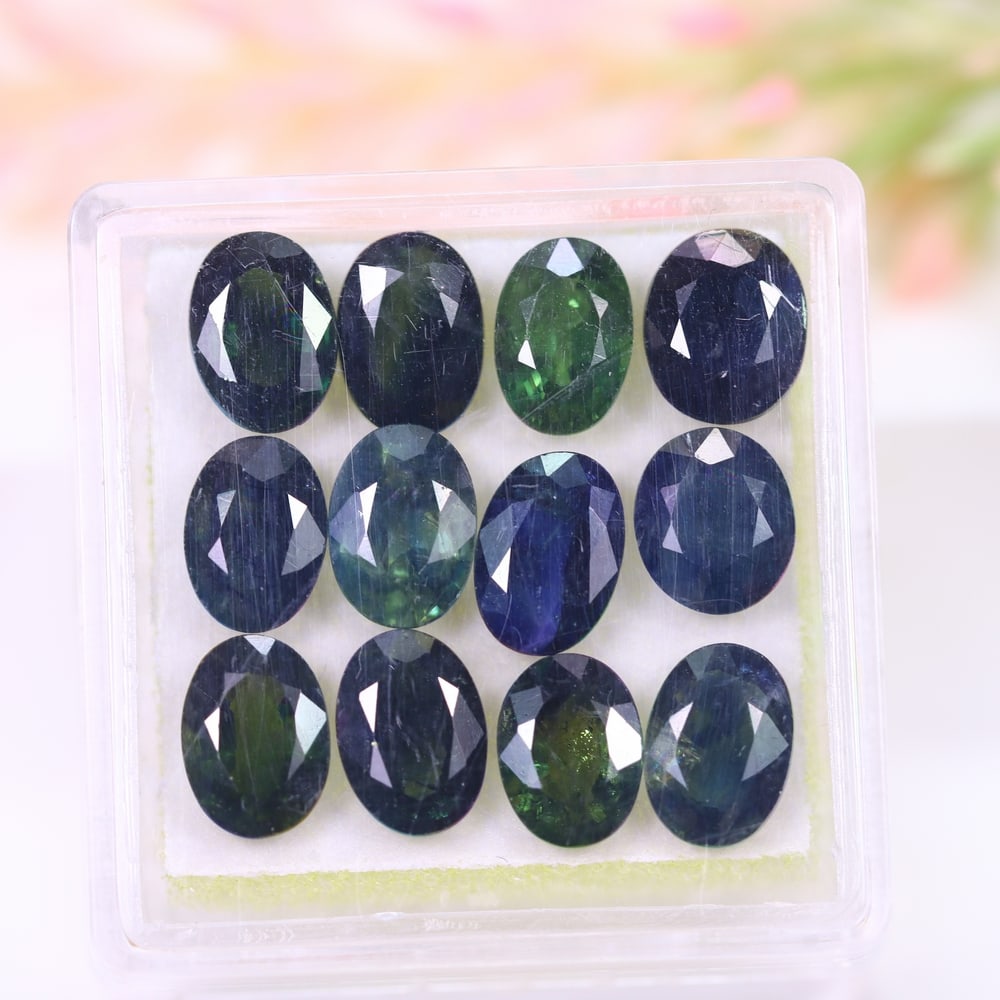 12.72Ct Teal Sapphire Set - Polished Faceted: Ksmith Jewels Global Welcome to our auction house, today auction brought to you by Ksmith Jewels Global based in Penang, Malaysia specialize in all kinds of opal and color gemstone both in manufacturi