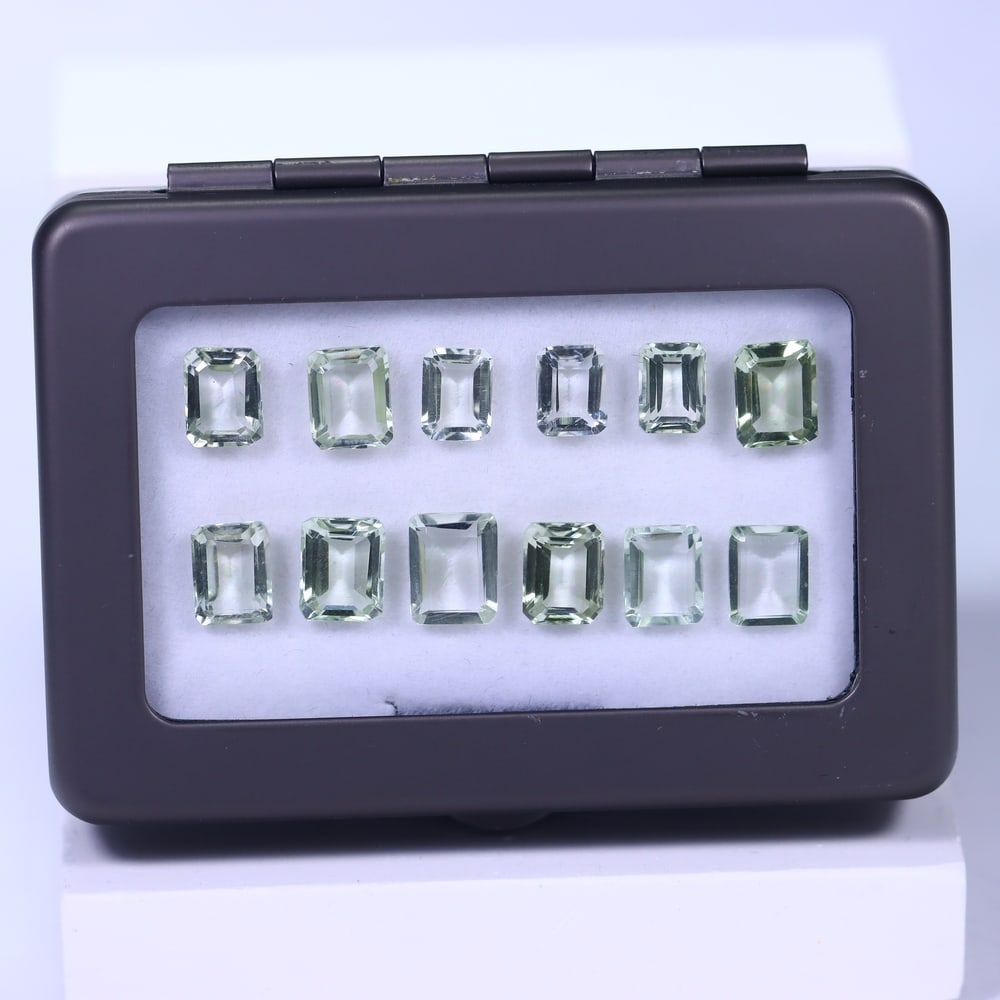 25.09Ct Green Amethyst Set - Polished Faceted: Ksmith Jewels Global Welcome to our auction house, today auction brought to you by Ksmith Jewels Global based in Penang, Malaysia specialize in all kinds of opal and color gemstone both in manufacturi