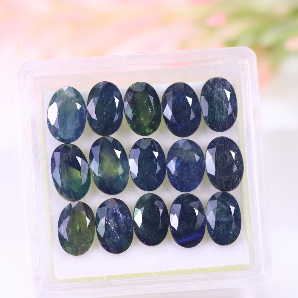 10.64Ct Teal Sapphire Set - Polished Faceted: Ksmith Jewels Global Welcome to our auction house, today auction brought to you by Ksmith Jewels Global based in Penang, Malaysia specialize in all kinds of opal and color gemstone both in manufacturi
