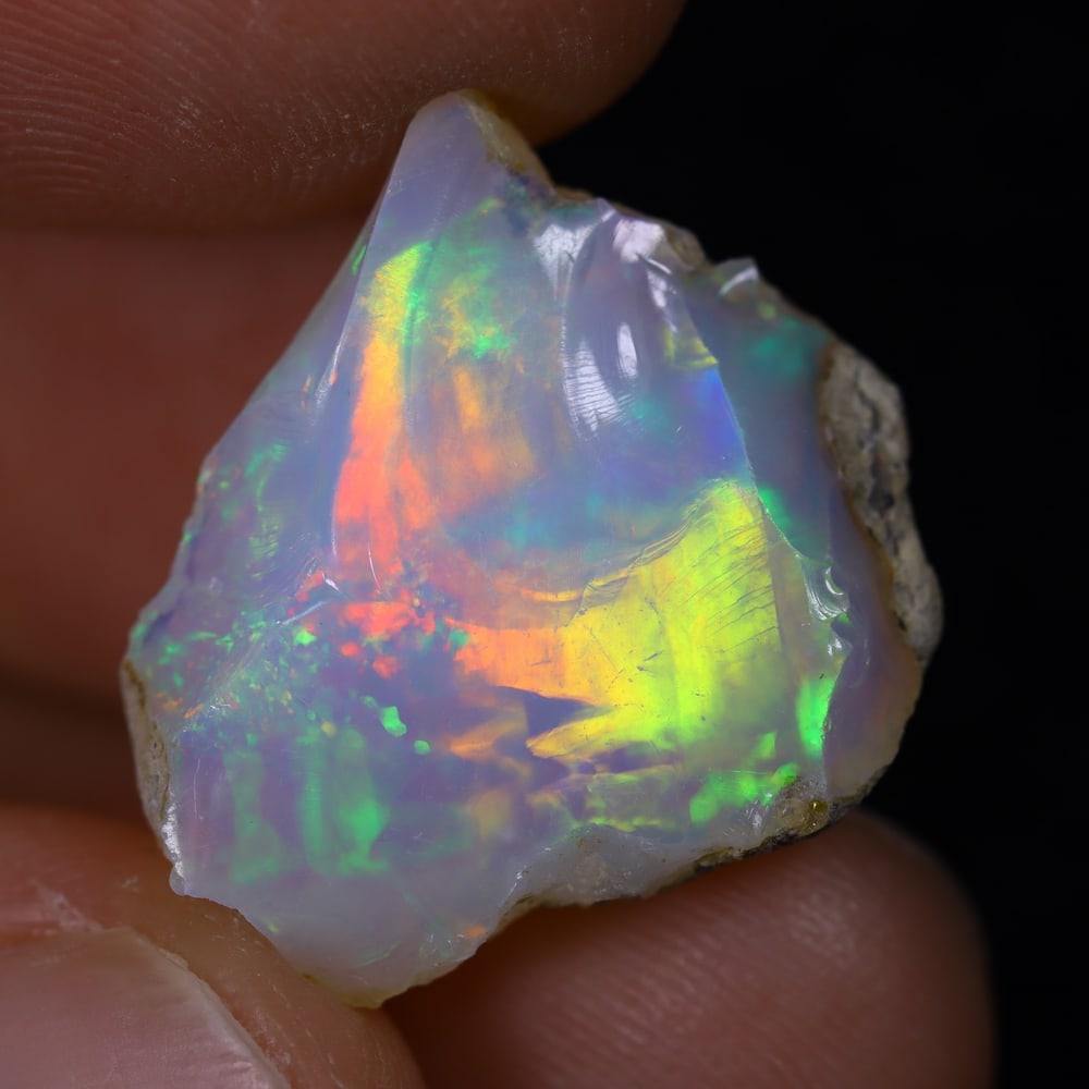8.5Ct Rough Opal Specimen - Ethiopian Opal - Mineral Rough: Ksmith Jewels Global Welcome to our auction house, today auction brought to you by Ksmith Jewels Global based in Penang, Malaysia specialize in all kinds of opal and color gemstone both in manufacturi