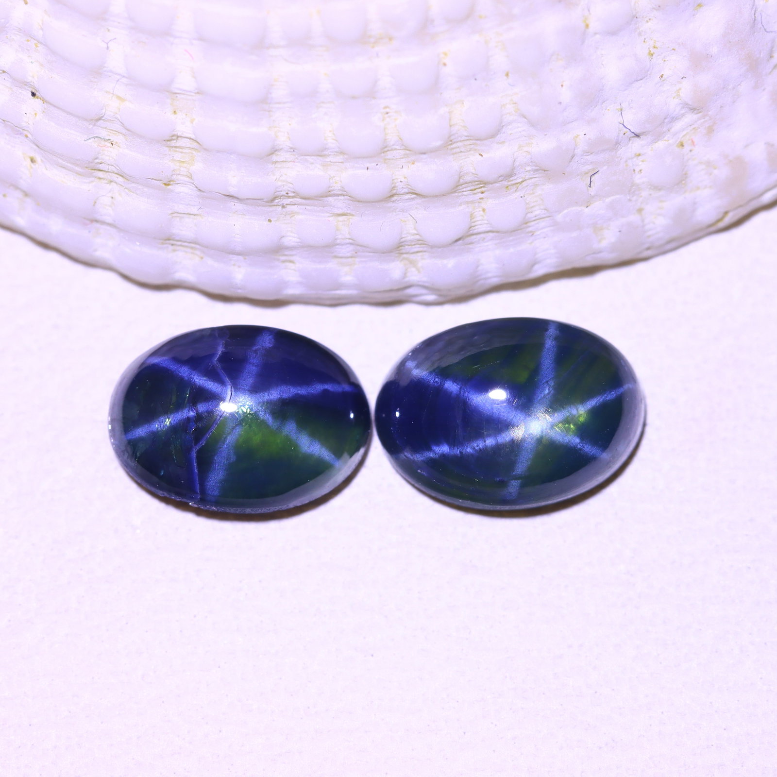 2.47cts 6 Rays Blue Star Sapphire Pair: Ksmith Jewels Global Welcome to our auction house, today auction brought to you by Ksmith Jewels Global based in Penang, Malaysia specialize in all kinds of opal and color gemstone both in manufacturi