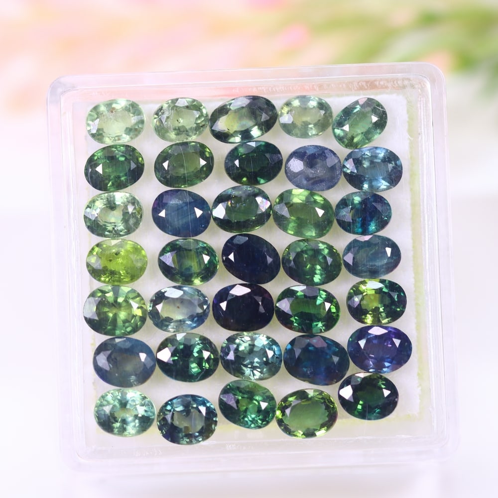 9.49Ct Teal Sapphire Set - Polished Faceted: Ksmith Jewels Global Welcome to our auction house, today auction brought to you by Ksmith Jewels Global based in Penang, Malaysia specialize in all kinds of opal and color gemstone both in manufacturi