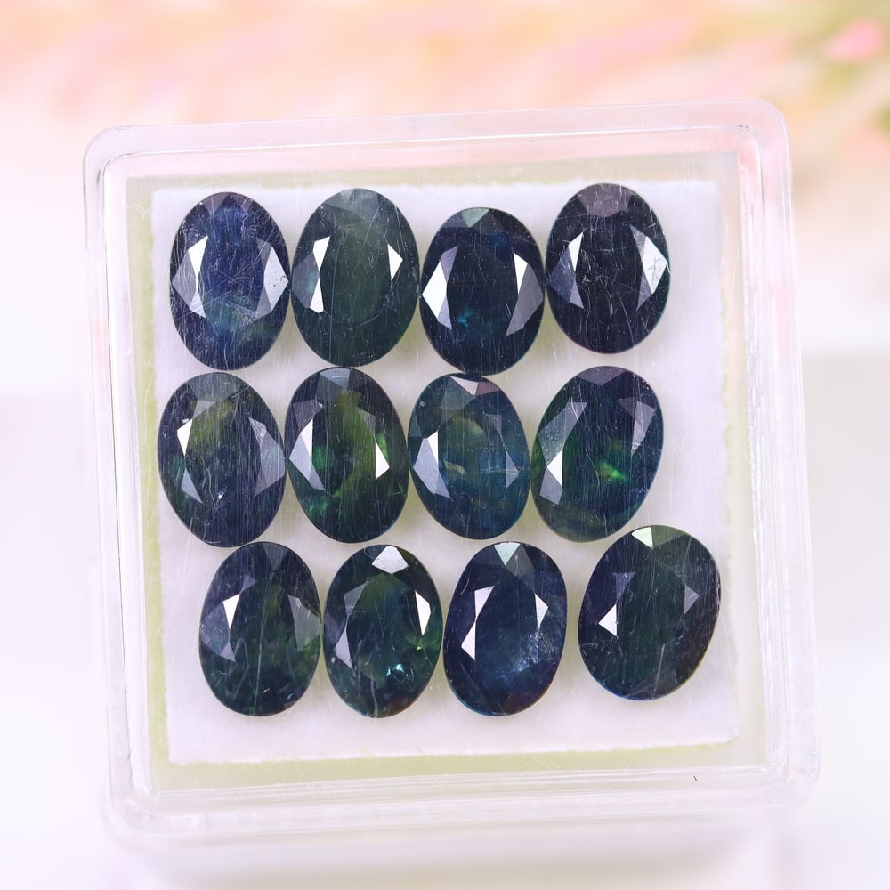 10.58Ct Teal Sapphire Set - Polished Faceted: Ksmith Jewels Global Welcome to our auction house, today auction brought to you by Ksmith Jewels Global based in Penang, Malaysia specialize in all kinds of opal and color gemstone both in manufacturi