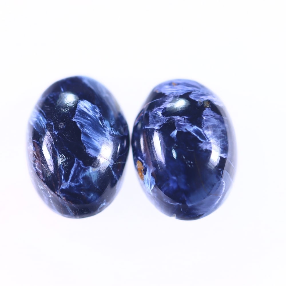 10.68Ct Pietersite Cabochon Pair - Gemstone Crystal - Oval Cabochon: Ksmith Jewels Global Welcome to our auction house, today auction brought to you by Ksmith Jewels Global based in Penang, Malaysia specialize in all kinds of opal and color gemstone both in manufacturi