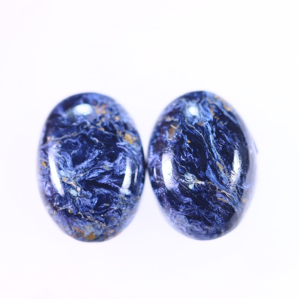 10.08Ct Pietersite Cabochon Pair - Gemstone Crystal - Oval Cabochon: Ksmith Jewels Global Welcome to our auction house, today auction brought to you by Ksmith Jewels Global based in Penang, Malaysia specialize in all kinds of opal and color gemstone both in manufacturi