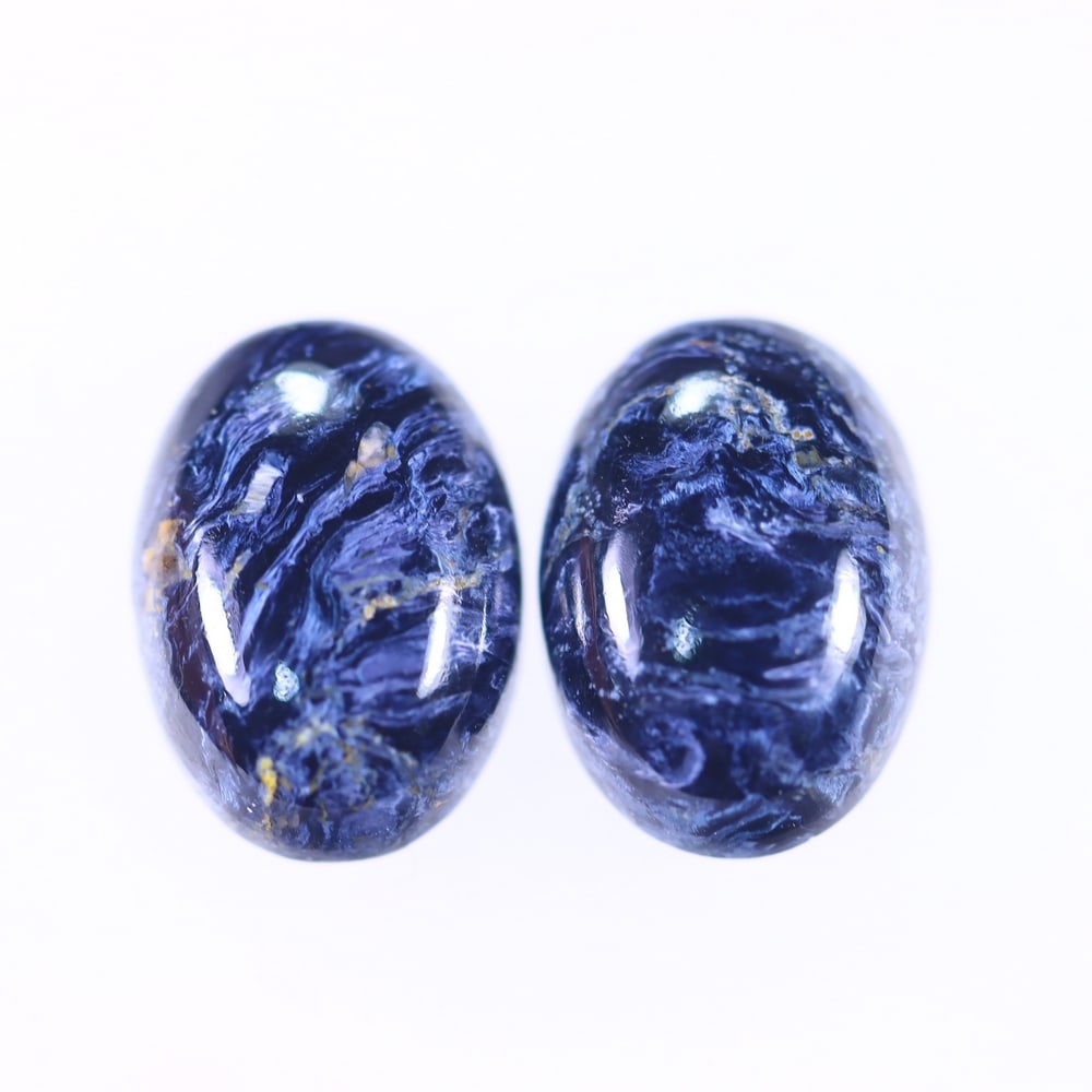 10Ct Pietersite Cabochon Pair - Gemstone Crystal - Oval Cabochon: Ksmith Jewels Global Welcome to our auction house, today auction brought to you by Ksmith Jewels Global based in Penang, Malaysia specialize in all kinds of opal and color gemstone both in manufacturi