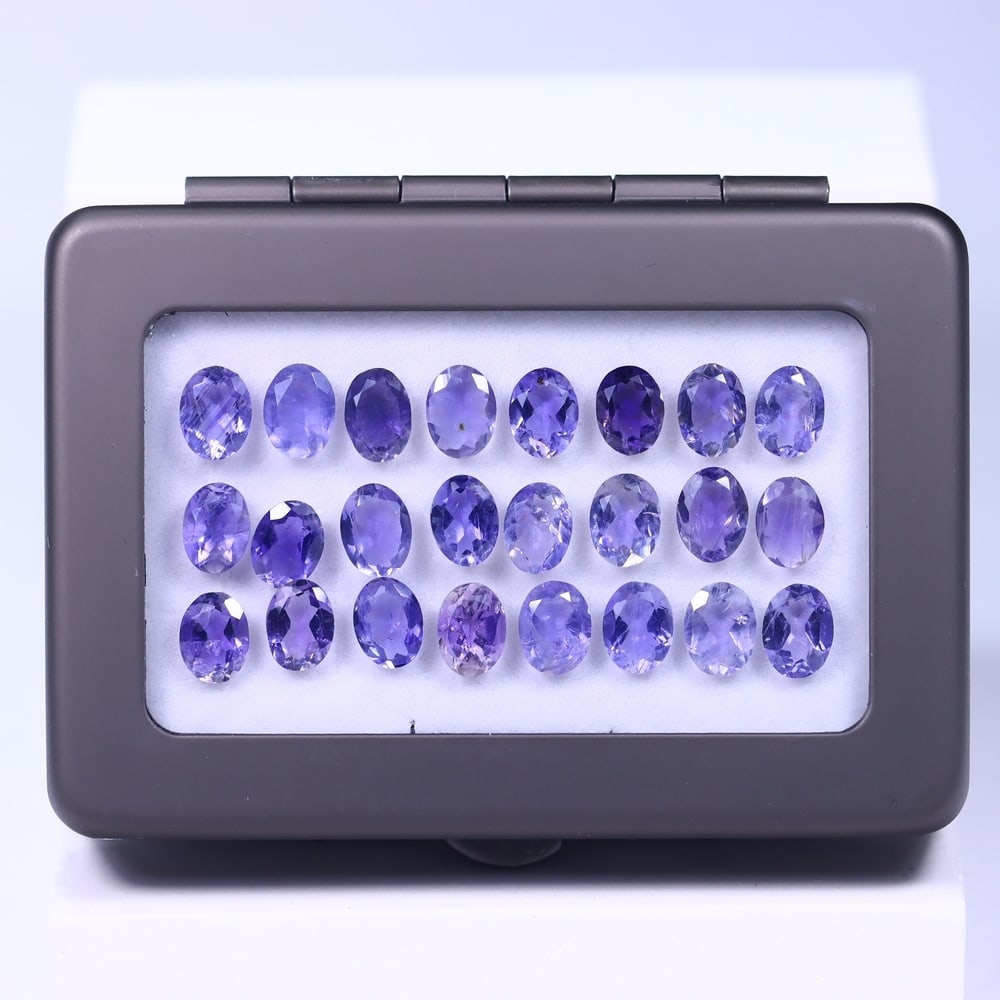 23.29Ct Iolite Set - Polished Faceted: Ksmith Jewels Global Welcome to our auction house, today auction brought to you by Ksmith Jewels Global based in Penang, Malaysia specialize in all kinds of opal and color gemstone both in manufacturi