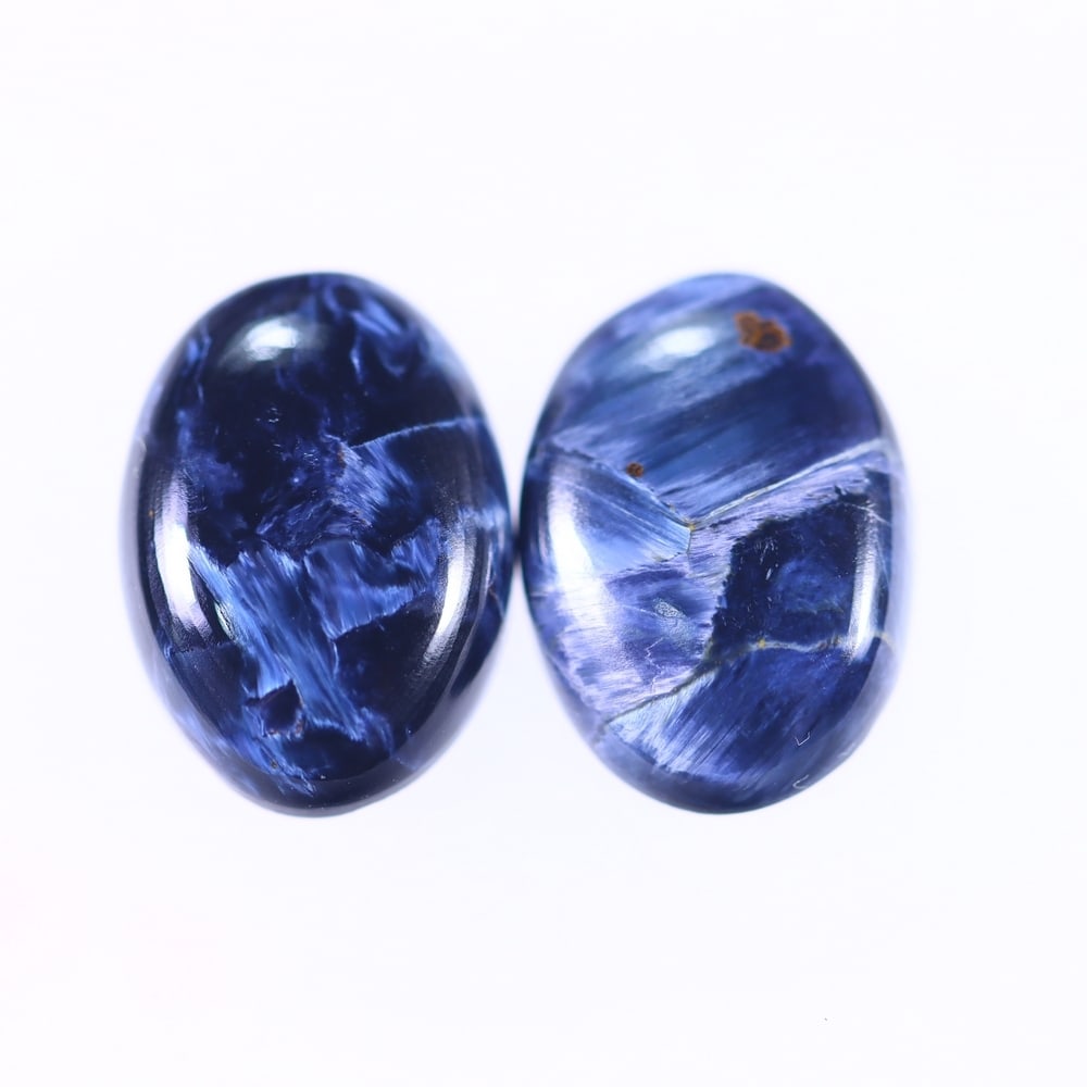 7.91Ct Pietersite Cabochon Pair - Gemstone Crystal - Oval Cabochon: Ksmith Jewels Global Welcome to our auction house, today auction brought to you by Ksmith Jewels Global based in Penang, Malaysia specialize in all kinds of opal and color gemstone both in manufacturi