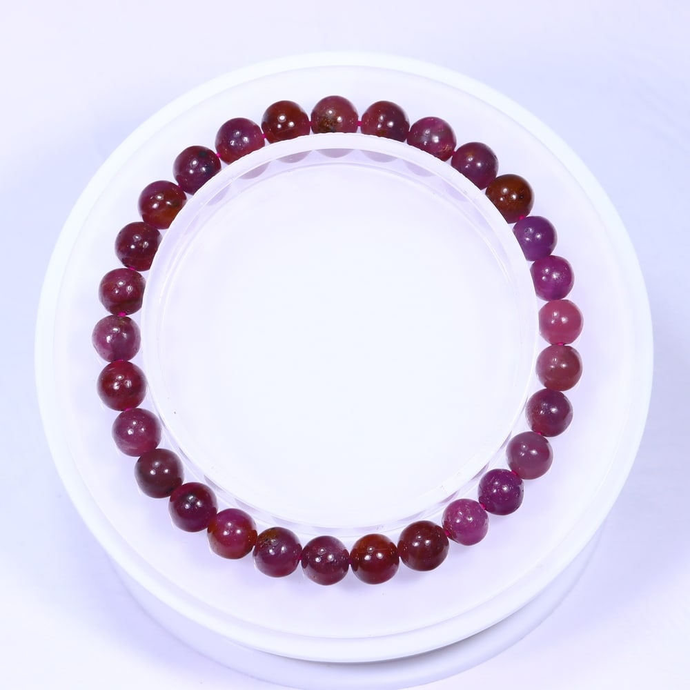 14.30g Ruby Bracelet - Polished Beads (1 of 2)