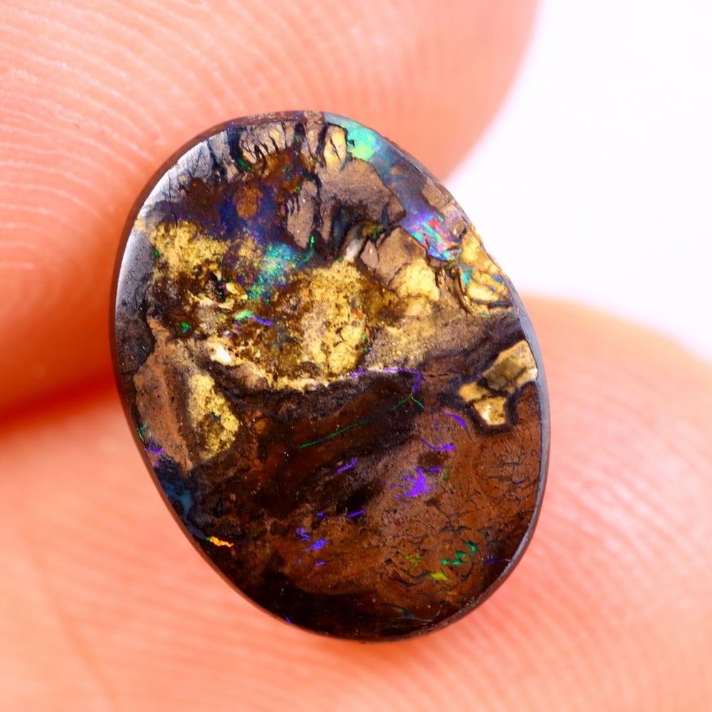2.42Ct Koroit Boulder Opal Polished - Australian Opal - Oval Cabochon: Ksmith Jewels Global Welcome to our auction house, today auction brought to you by Ksmith Jewels Global based in Penang, Malaysia specialize in all kinds of opal and color gemstone both in manufacturi