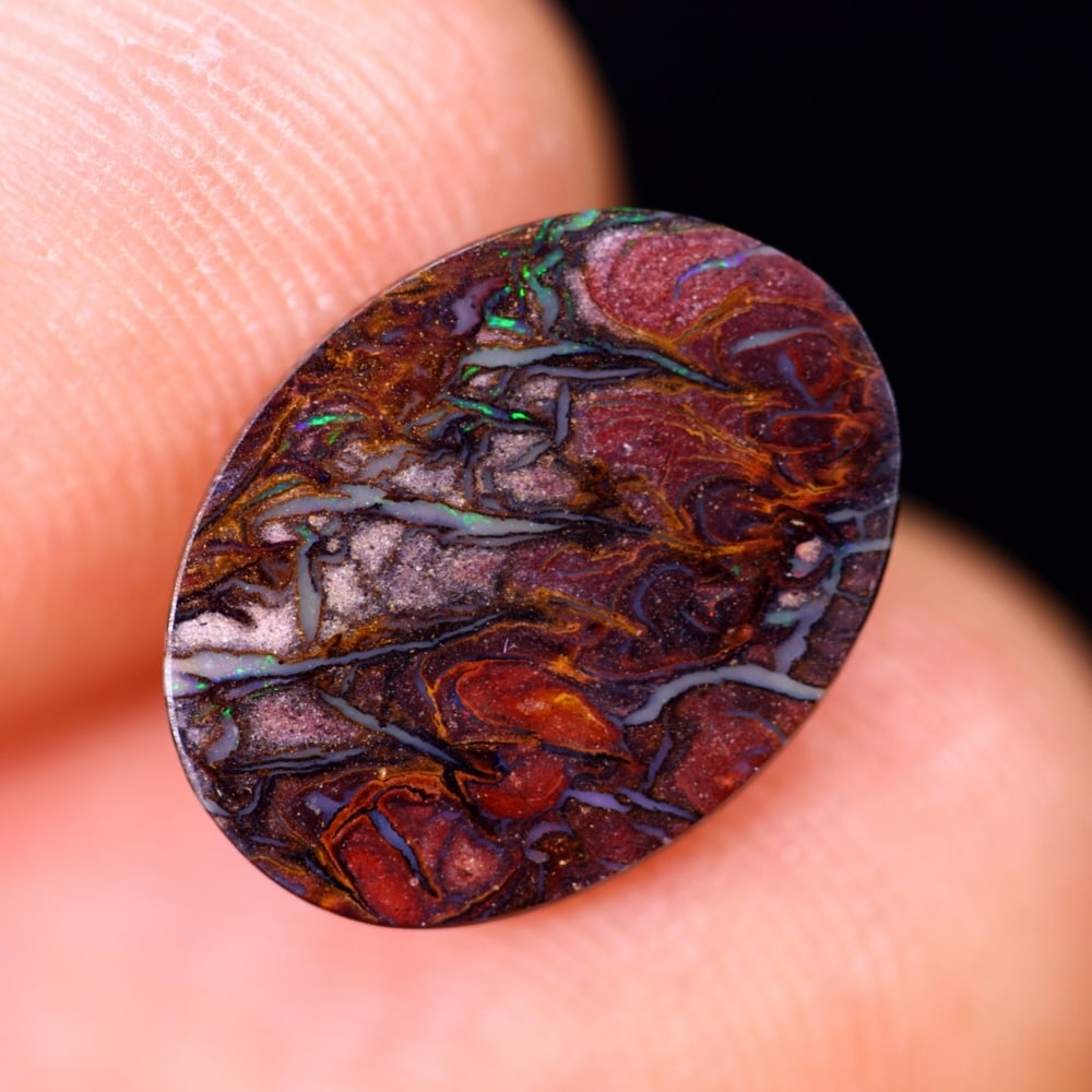 2.00Ct Koroit Boulder Opal Polished - Australian Opal - Oval Cabochon: Ksmith Jewels Global Welcome to our auction house, today auction brought to you by Ksmith Jewels Global based in Penang, Malaysia specialize in all kinds of opal and color gemstone both in manufacturi