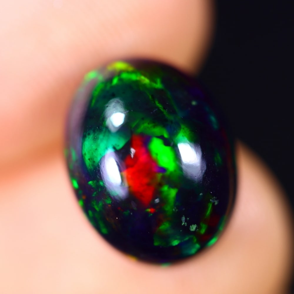 3.05Ct Welo Black Opal Polished - Ethiopian Opal - Oval Cabochon: Ksmith Jewels Global Welcome to our auction house, today auction brought to you by Ksmith Jewels Global based in Penang, Malaysia specialize in all kinds of opal and color gemstone both in manufacturi
