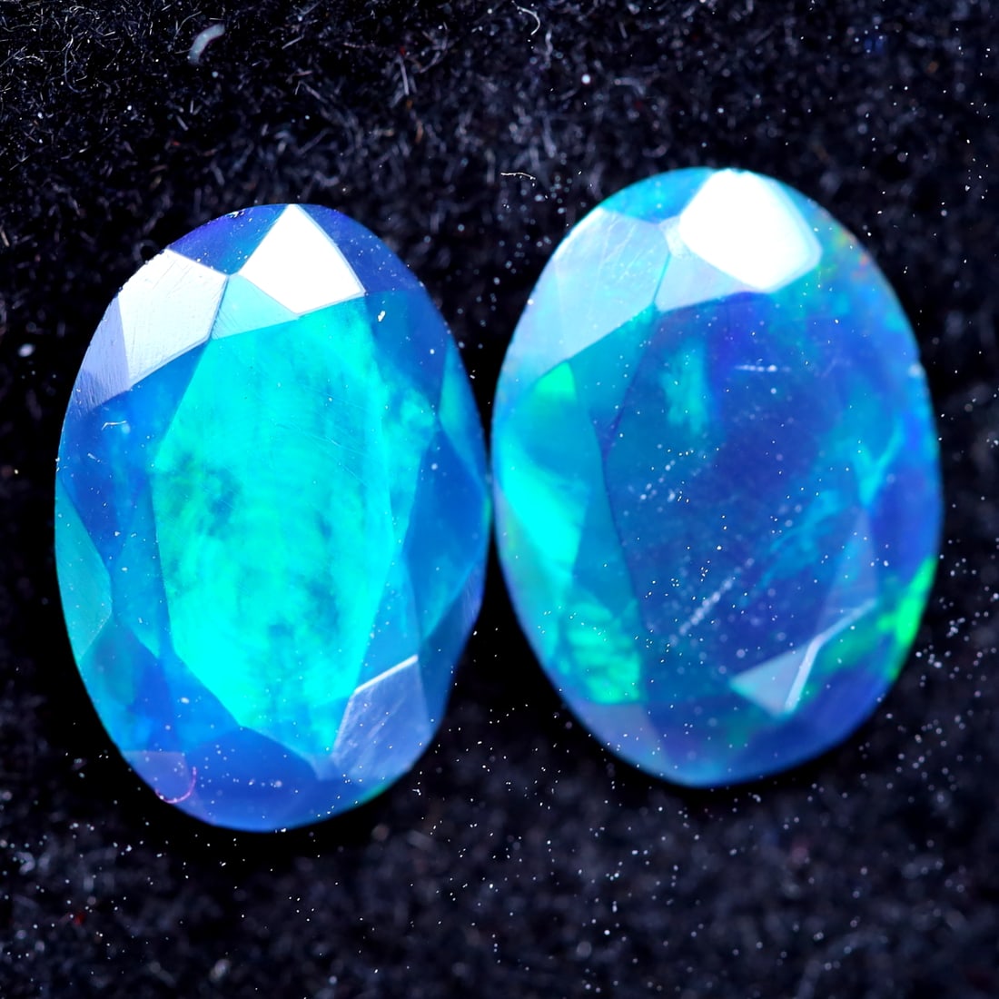 2.24Ct Natural Ethiopian Smoked Faceted Welo Opal Pair: Ksmith Jewels Global Welcome to our auction house, today auction brought to you by Ksmith Jewels Global based in Penang, Malaysia specialize in all kinds of opal and color gemstone both in manufacturi