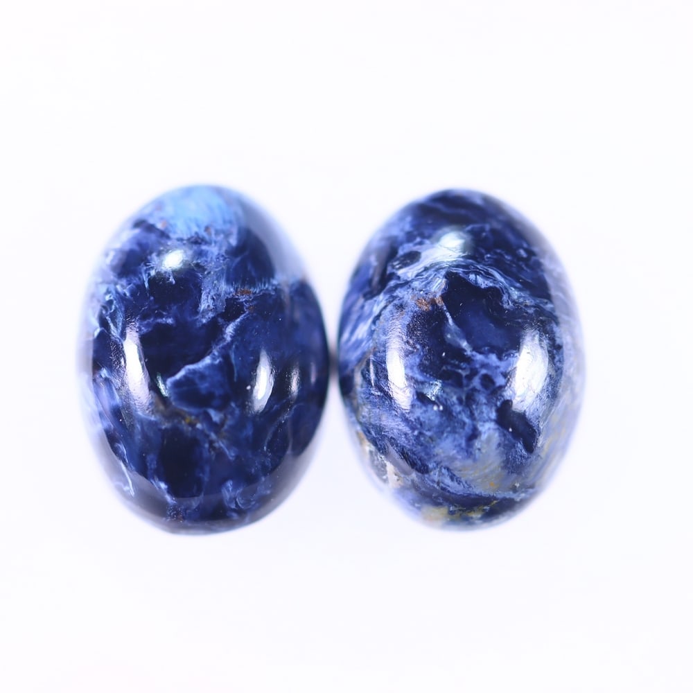 11.36Ct Pietersite Cabochon Pair - Gemstone Crystal - Oval Cabochon: Ksmith Jewels Global Welcome to our auction house, today auction brought to you by Ksmith Jewels Global based in Penang, Malaysia specialize in all kinds of opal and color gemstone both in manufacturi