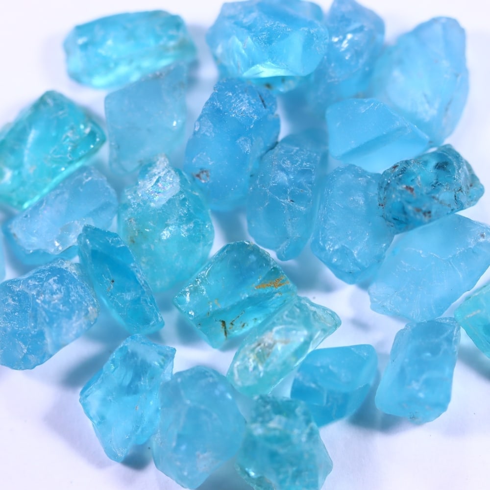 50Ct Raw Paraiba Blue Apatite Freeform Set - Rough Specimen: Ksmith Jewels Global Welcome to our auction house, today auction brought to you by Ksmith Jewels Global based in Penang, Malaysia specialize in all kinds of opal and color gemstone both in manufacturi