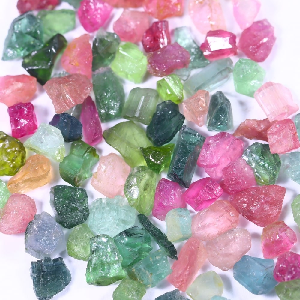 57Ct Raw Tourmaline Freeform Set - Rough Specimen: Ksmith Jewels Global Welcome to our auction house, today auction brought to you by Ksmith Jewels Global based in Penang, Malaysia specialize in all kinds of opal and color gemstone both in manufacturi